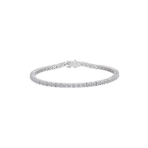 Round Brilliant Diamond Straightline Bracelet