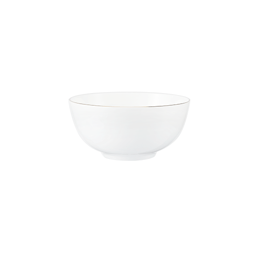 Moonlight Gold Rim Bone China Noodles Bowl