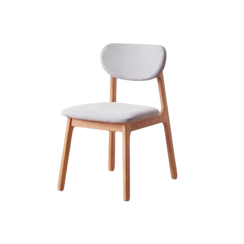 Kei Rubber Wood Upholstered Dining Chair