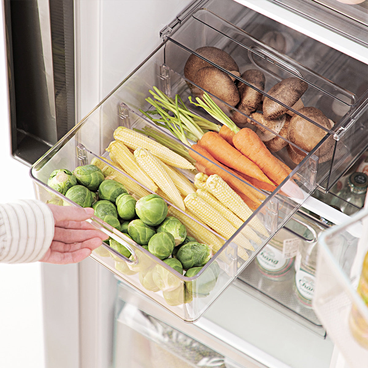 Transparent Drawer Storage Box With Dividers