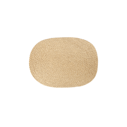 Oval Braided Flax Placemat