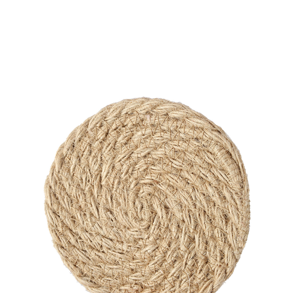 Round Braided Flax Coaster