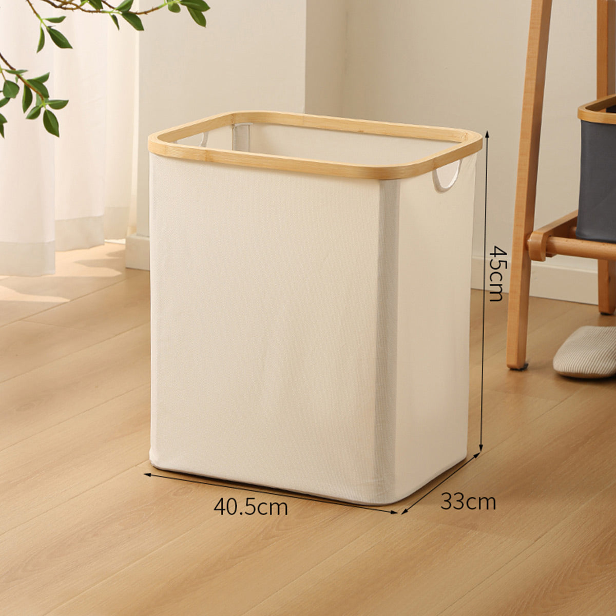 Canvas Collapsible Laundry Basket With Handles