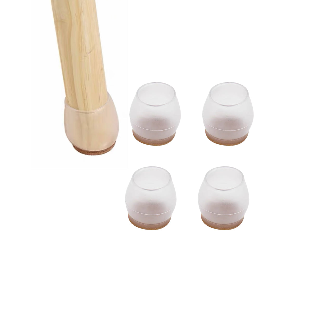 Non-slip Chair Leg Protectors (4 Pcs)