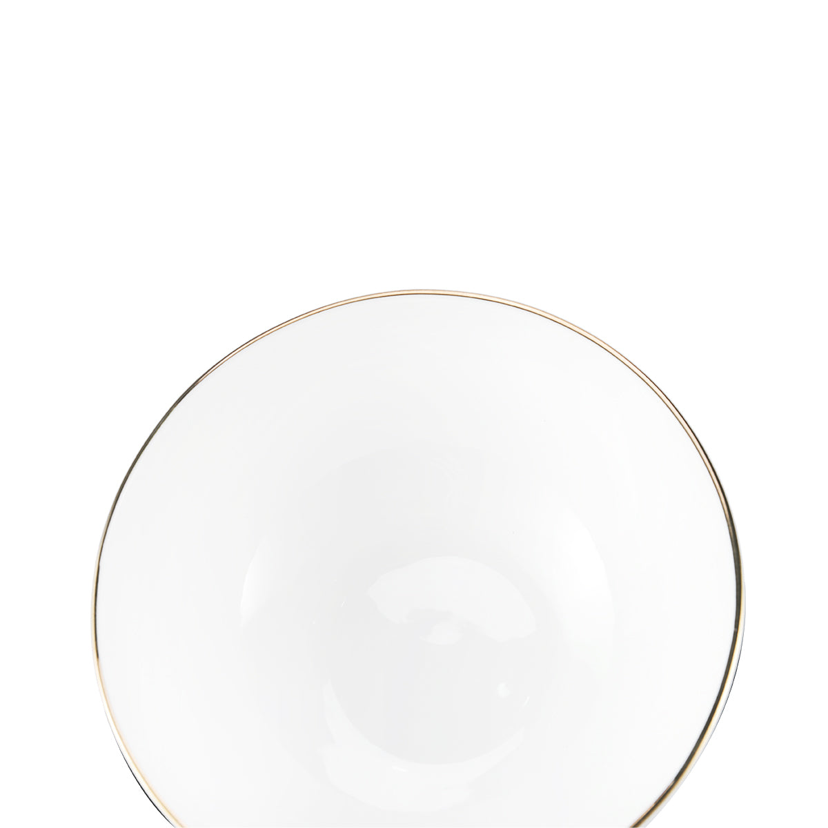 Moonlight Gold Rim Bone China Noodles Bowl