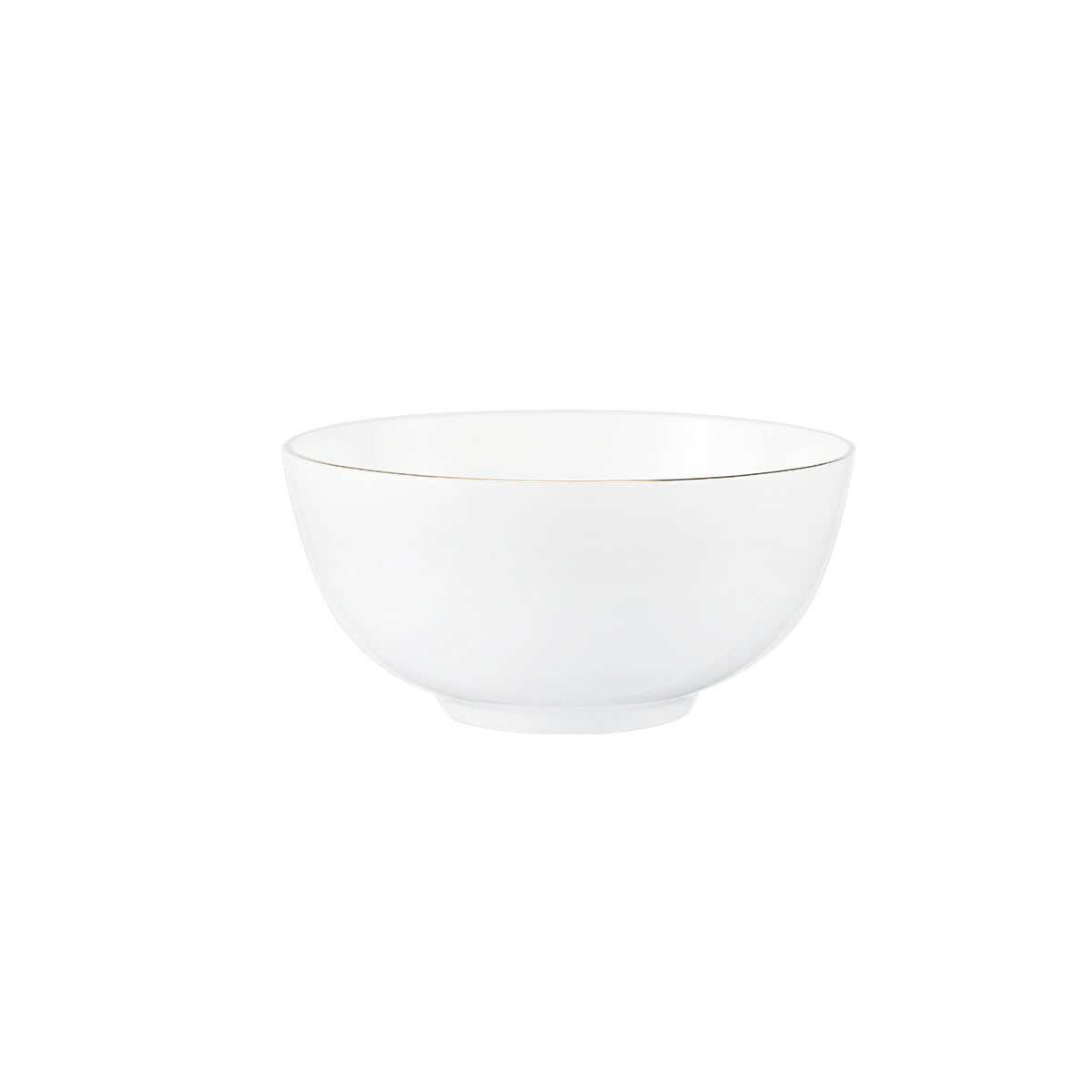 Moonlight Gold Rim Bone China Noodles Bowl