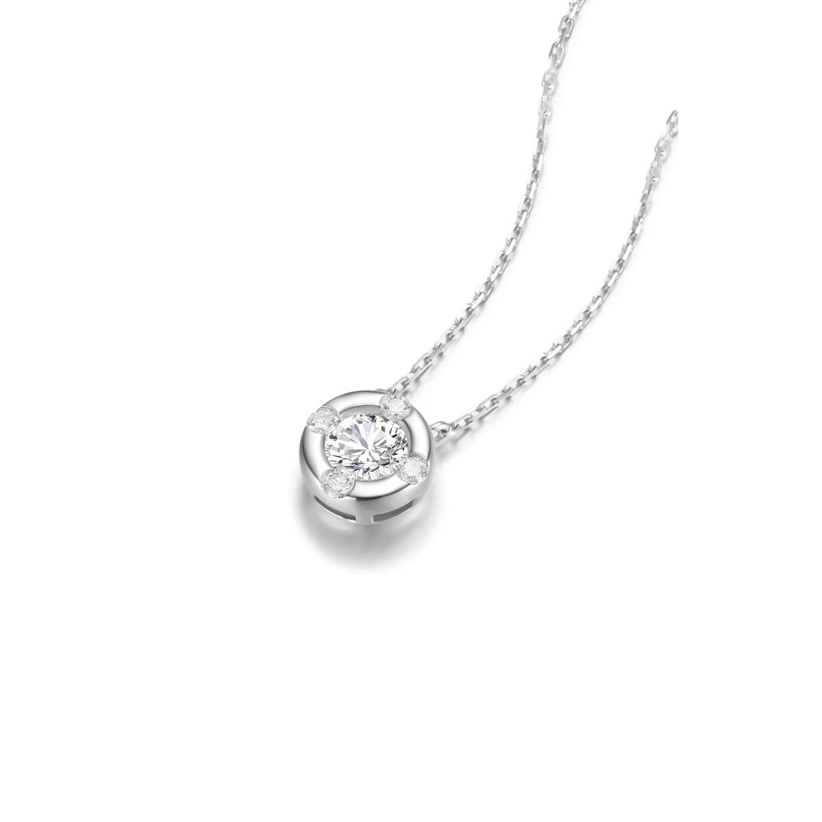 Clover Diamond Pendant Necklace