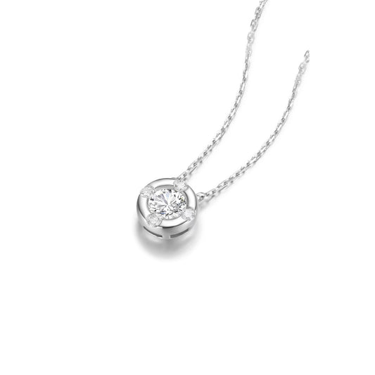 Clover Diamond Pendant Necklace