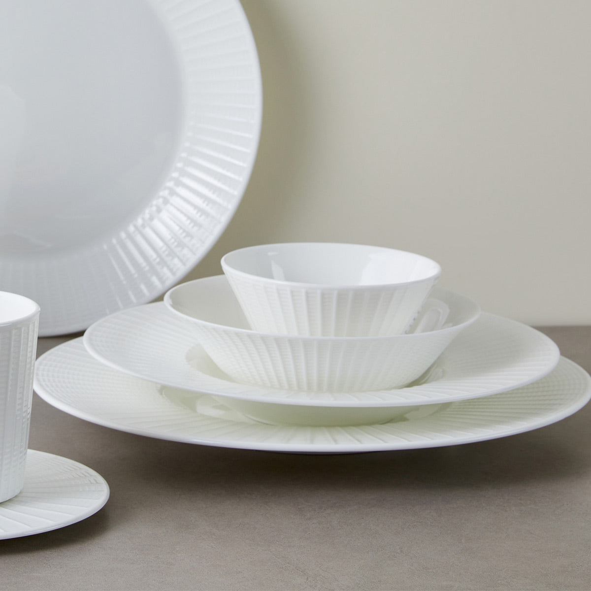 Ashley Bone China Pasta Plate