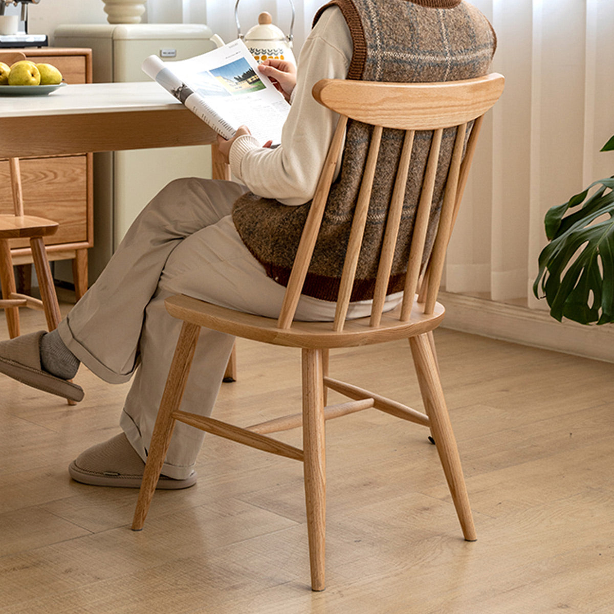 Inca Ash Wood Dining Chair