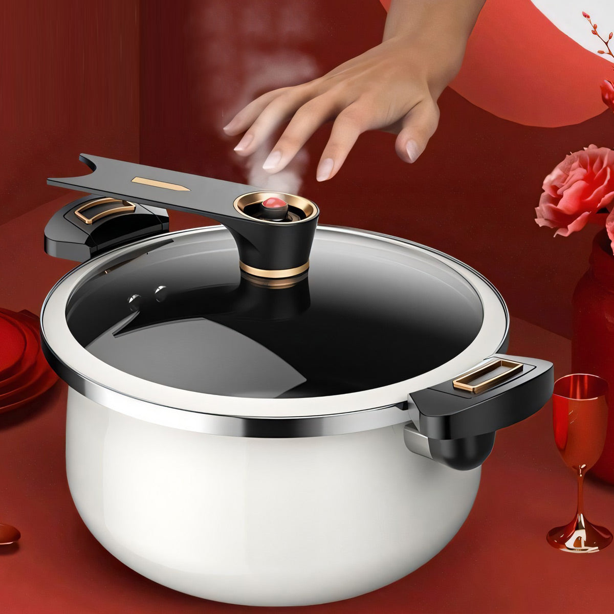 Enamel Micro Pressure Cooker