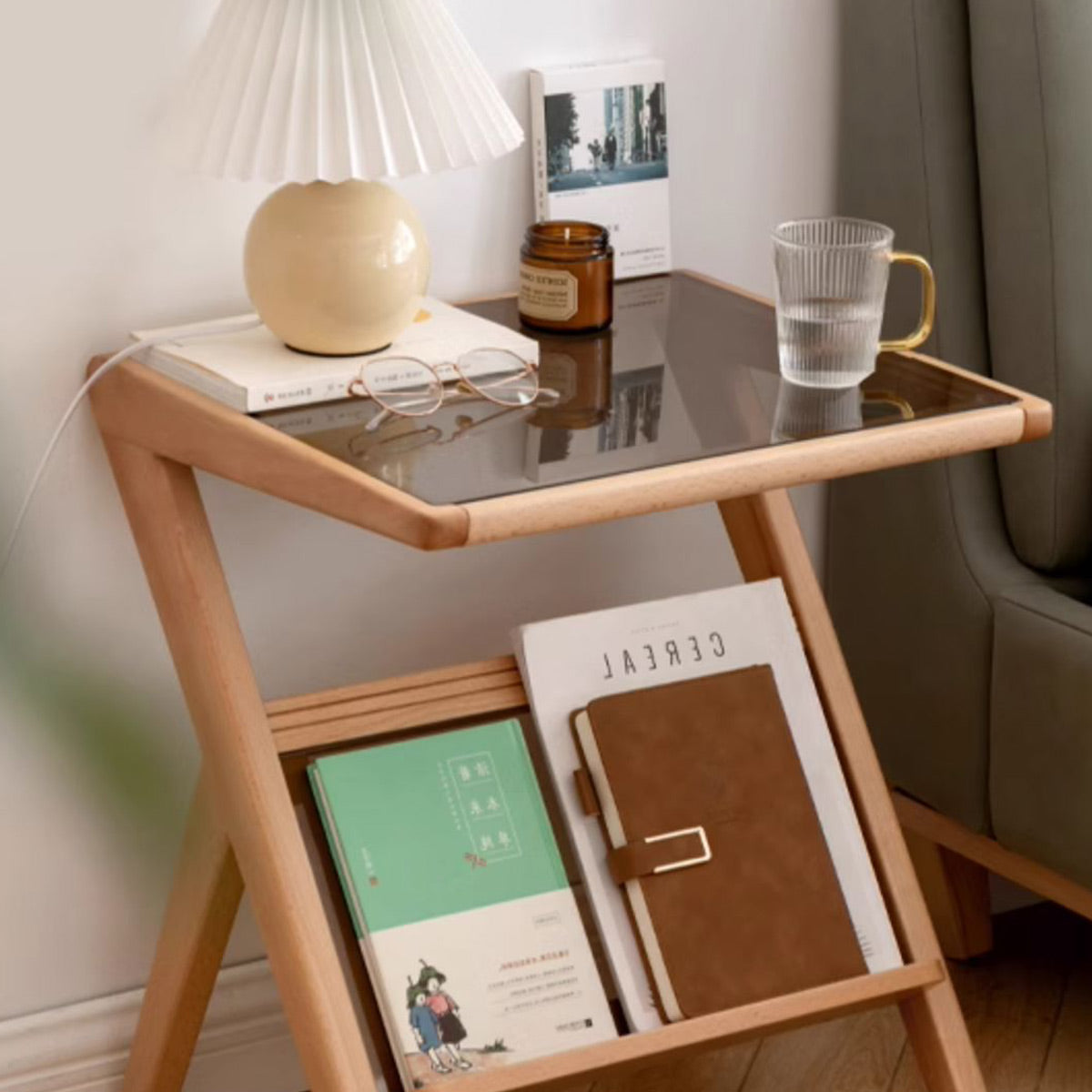 Elsa Glass Side Table