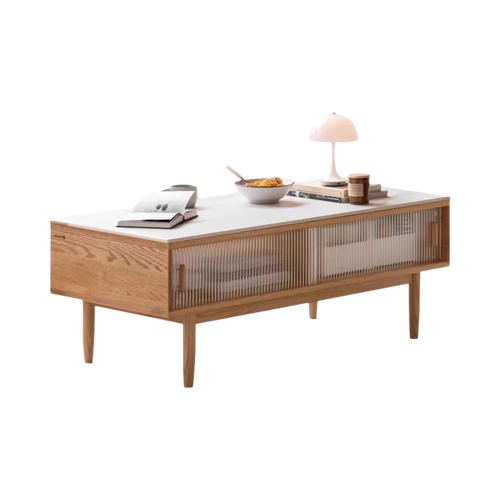 Orion Coffee Table With Glass Doors