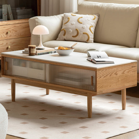 Orion Coffee Table With Glass Doors