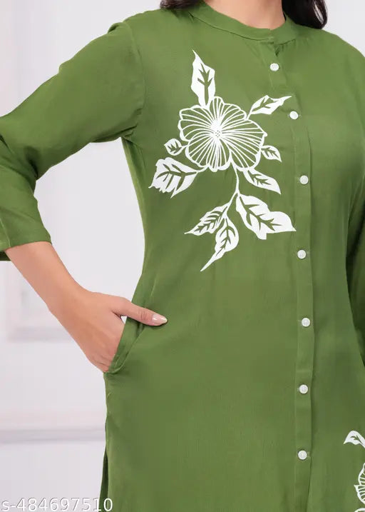 Women Printed A-line Kurta Pant Set