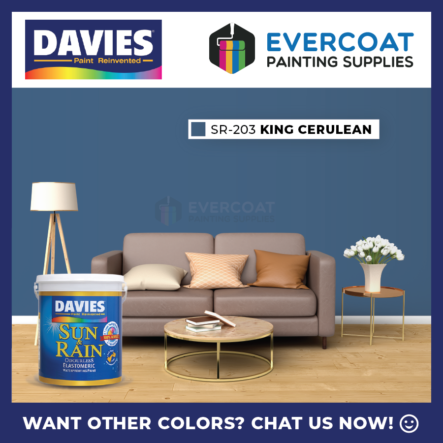 Sun & Rain 100% Acrylic Elastomeric Paint (Blues & Purples)