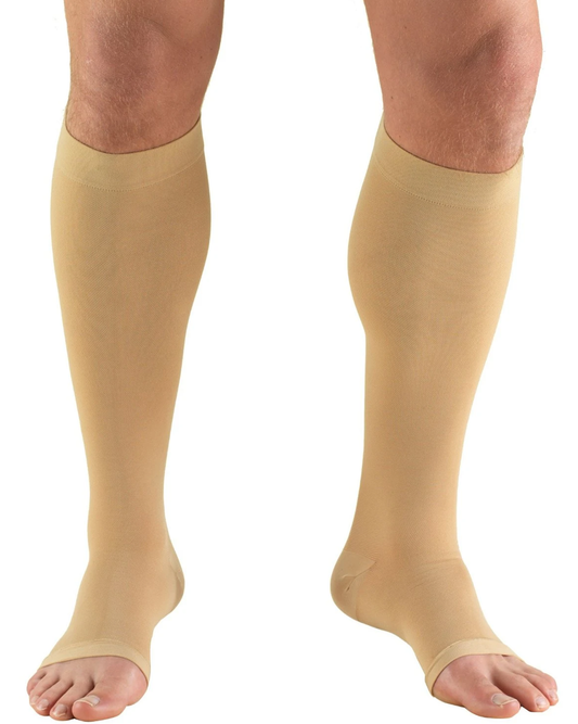 ReliefWear MicroFiber Medical Compression Socks 20-30 Open Toe Infused with Aloe Vera